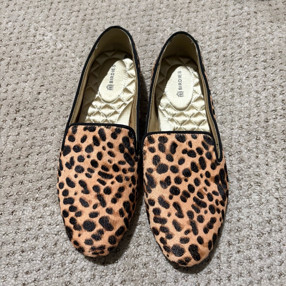 NWOB Birdies The Starling Cheetah Leopard Print Calf Hair Loafer Flats 7 - Picture 5 of 15